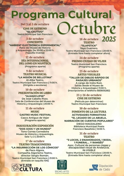 Programación cultural de octubre